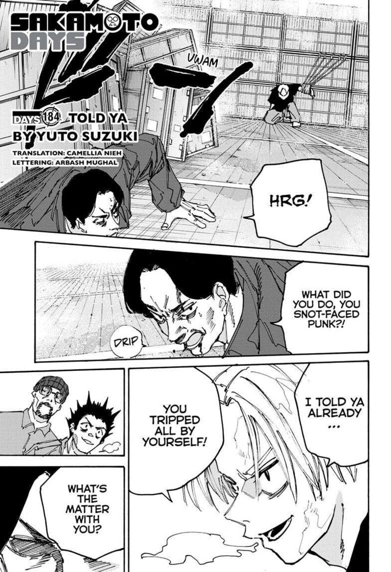 Sakamoto Days Chapter 184